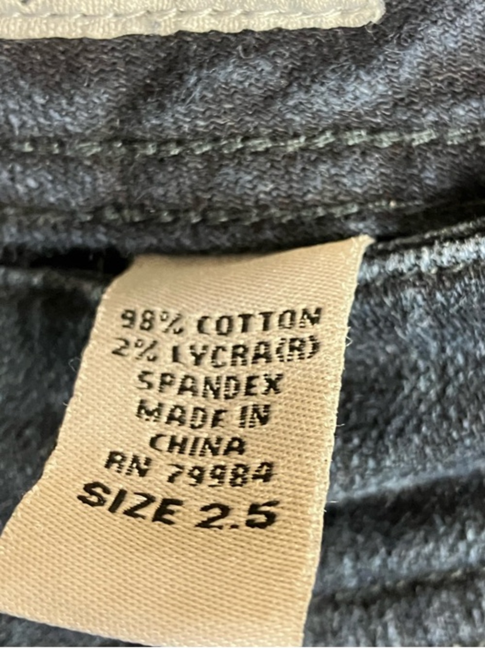 Chico's Dark Gray Cropped Cuffed Jeans - Picture 3 of 10